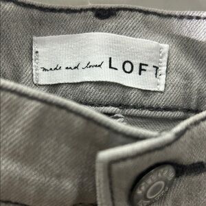 LOFT Light Gray Denim Pants